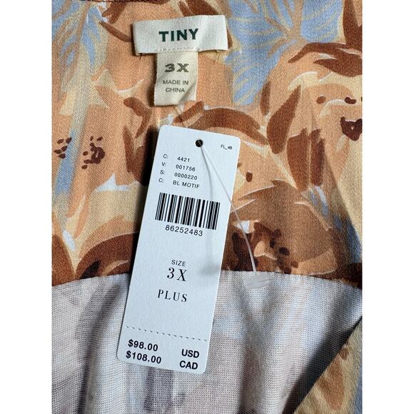 Anthropologie Tiny Valentina Long Sleeve Printed Surplice Top Size 3X Plus NWT - Picture 8 of 12